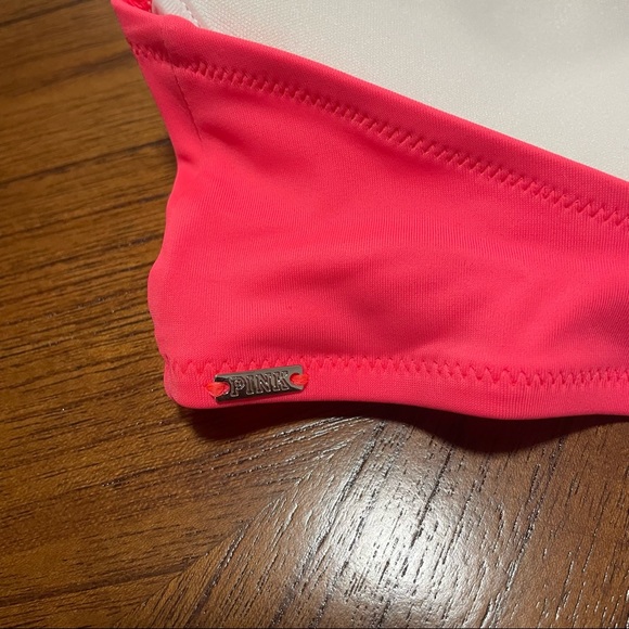 PINK Neon Halter Bikini Top Size Small - Picture 4 of 5